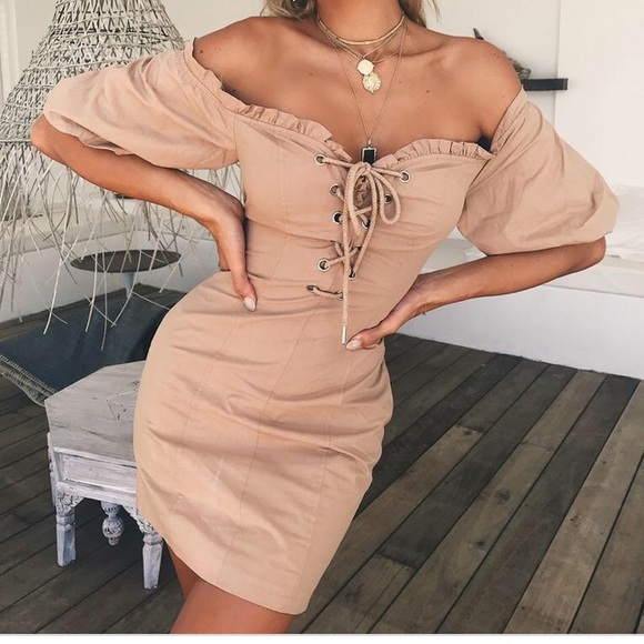 I AM GIA Dresses & Skirts - NWOT I AM GIA Alya Dress Tan